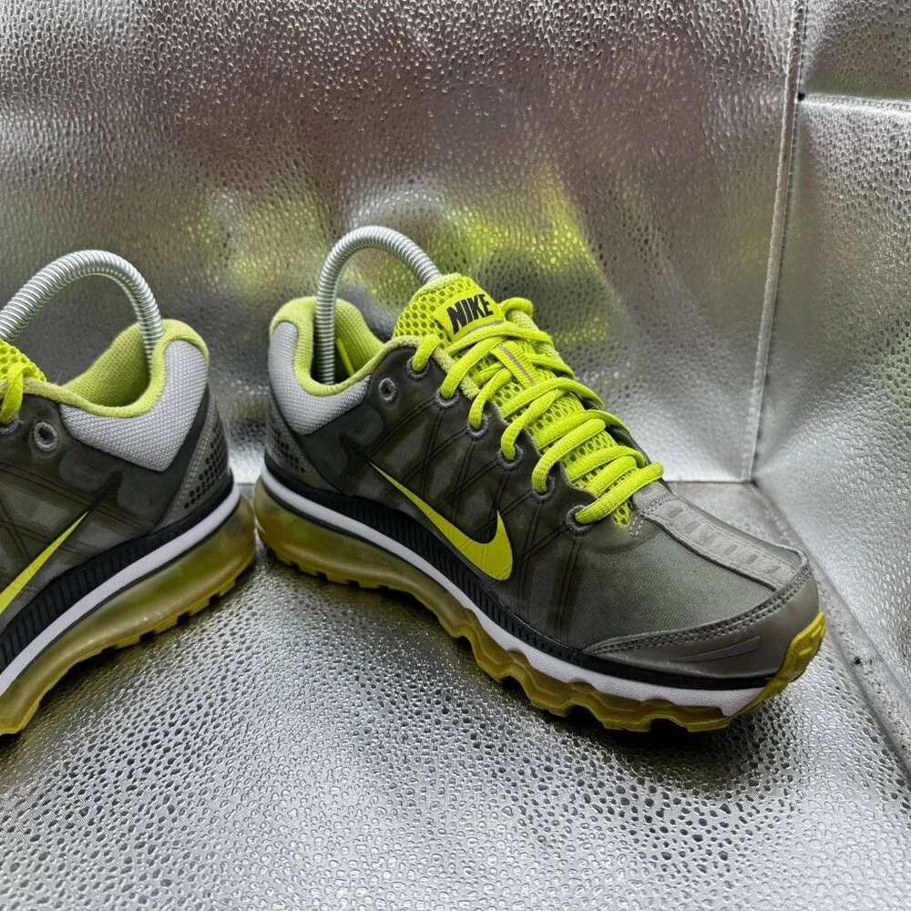 Size 6.5 Nike Air Max+ 2009 Stealth Cybe Womens Gray Athletic Shoes 354750-013‎